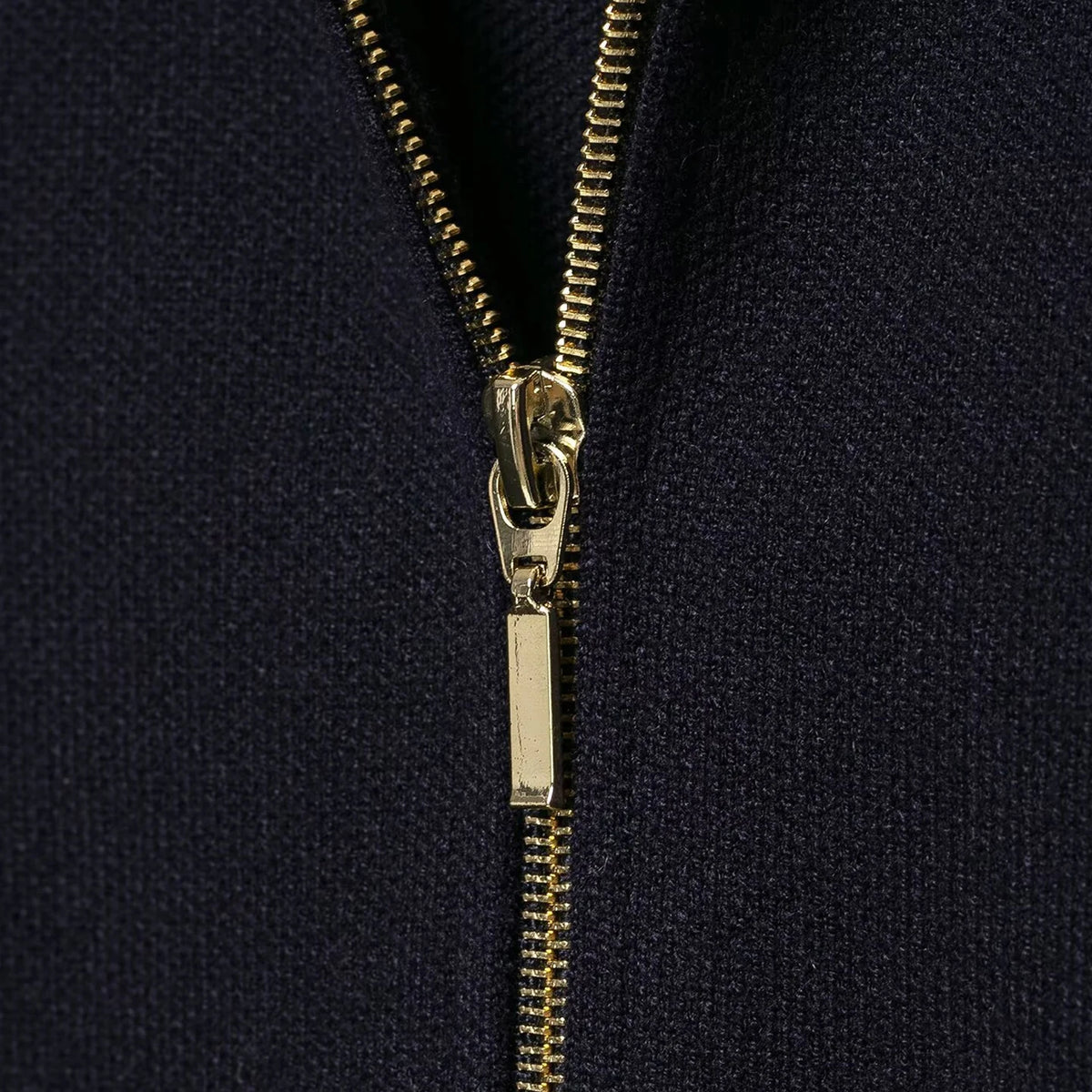 Navy Zip Knit