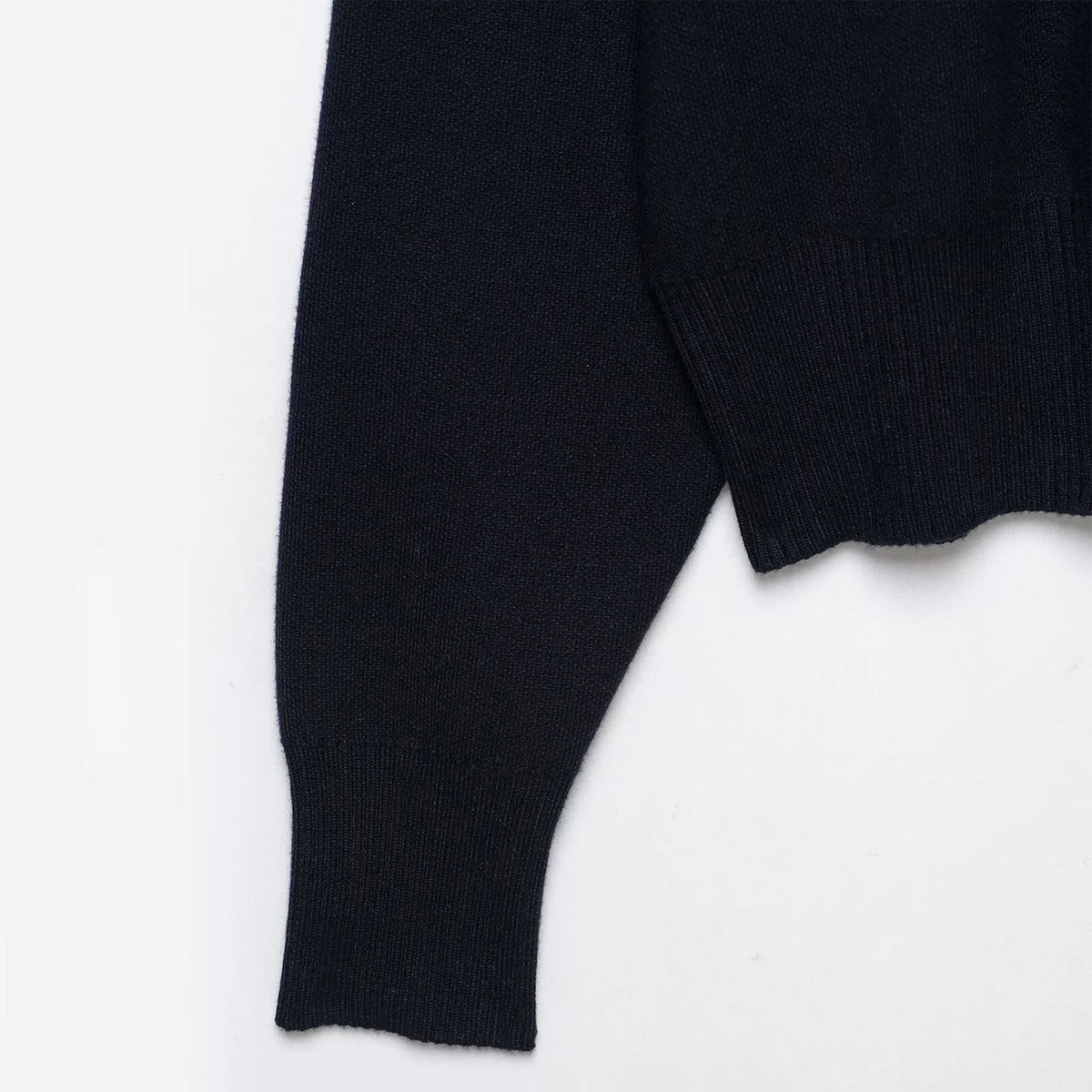 Navy Zip Knit
