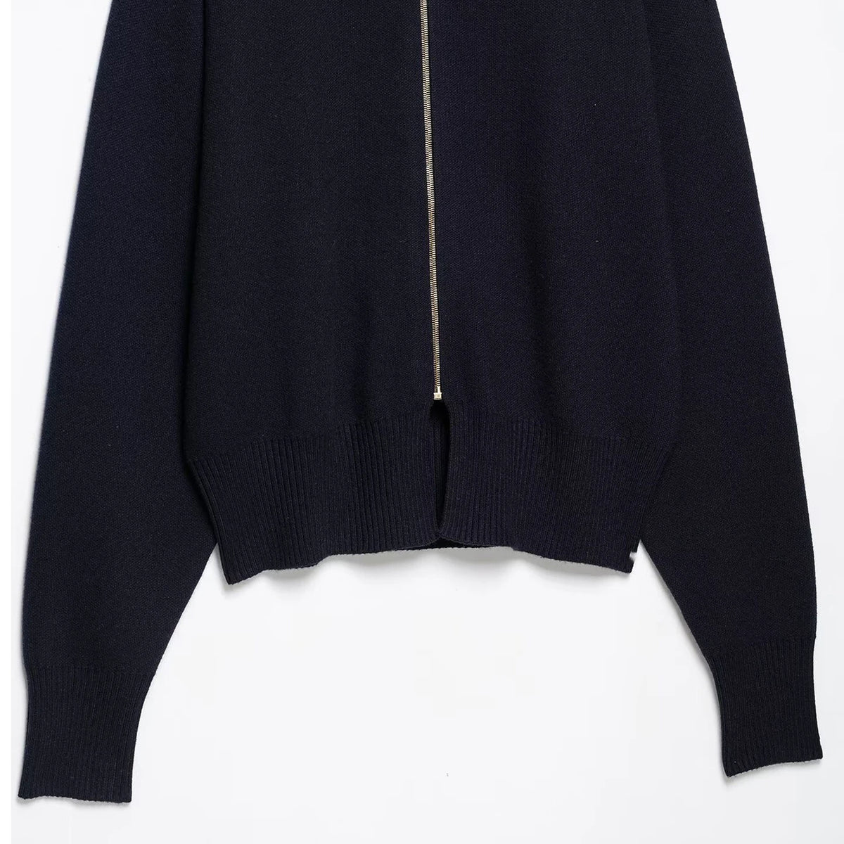 Navy Zip Knit