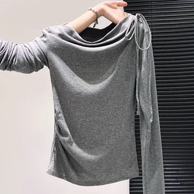 Drawstring Off-Shoulder Top