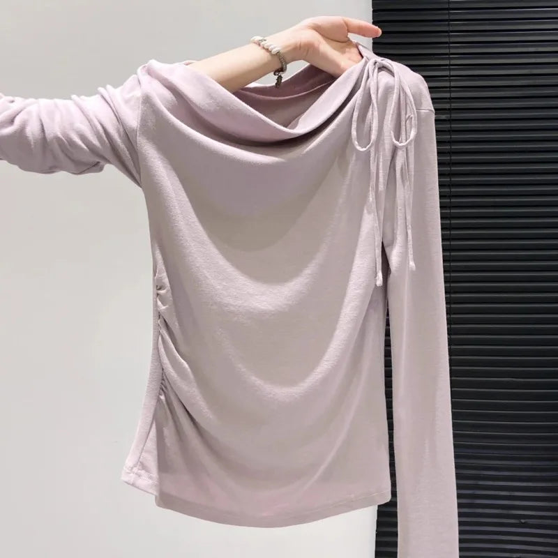 Drawstring Off-Shoulder Top