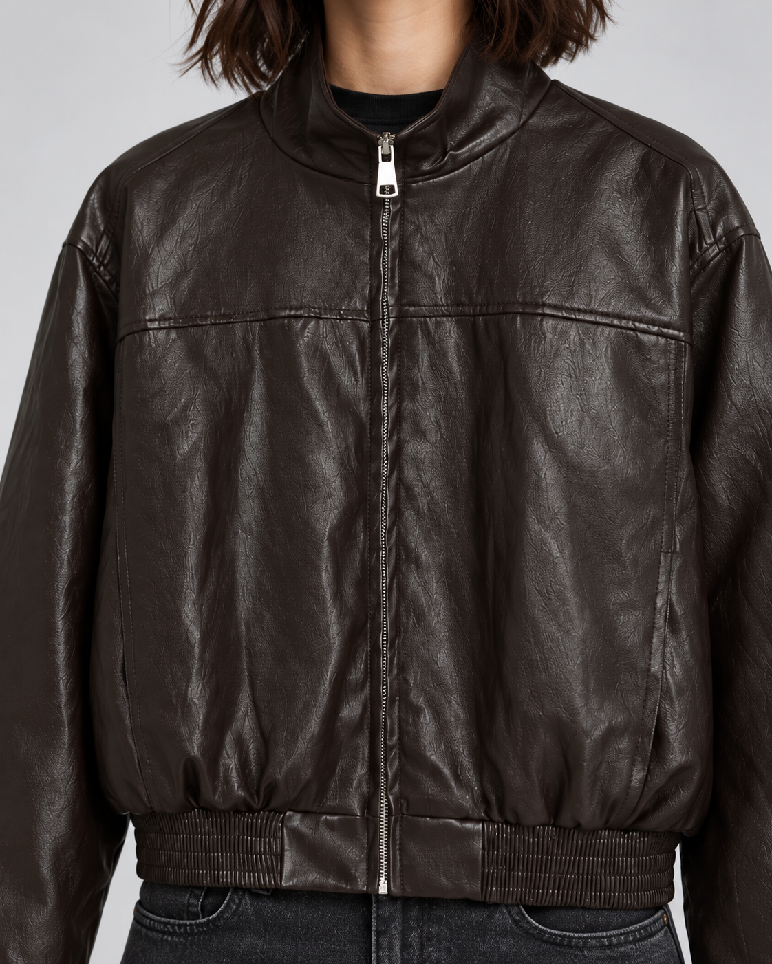 Cropped Moto Bomber