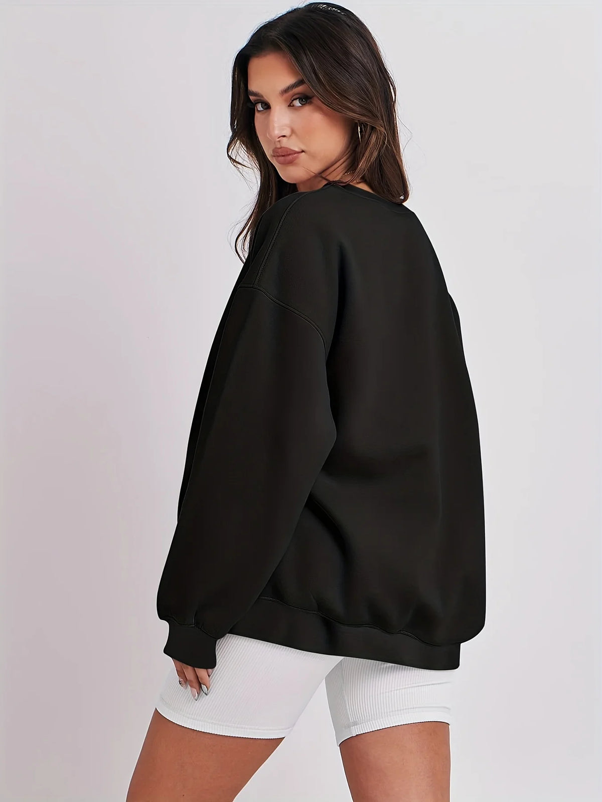 Oversized Crew-Neck Sweatshirt